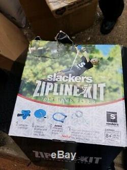 Slackers 70' Zipline Hawk Kit with Spring Brake & Zip Quick Easy installation