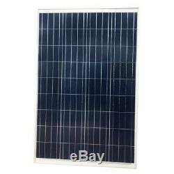 Solar Panel Complete Kit 100 Watt High Power Easy Installation 1 Panel RV Camper
