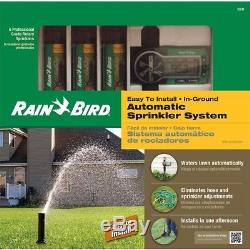 Sprinkler System Automatic In-Ground Lawn Rain Bird Easy Install Kit Underground