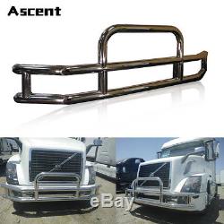 Stainless Steel Deer Guard Front Grill Bumper Protector For Volvo VNL 2004-2019