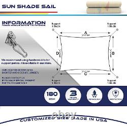 Sun Shade Sail Patio Awning Sun Canopy Shelter Cover for Outdoor Garden Yard