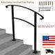 Tecspace Adjustable Handrail Stair Railing Fit For 3 Steps Outdoor Cast Steel