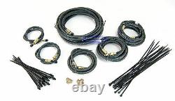 Tandem Axle Long Trailer Brake Line Kit with Flexible Hydraulic Rubber Hoses
