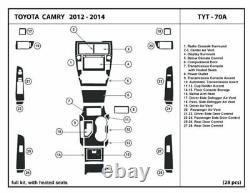 Toyota Camry 12 14 L Le Se Xle Xse Hybrid Interior Set Burl Wood Dash Trim Kit
