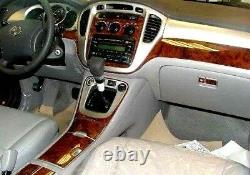 Toyota Highlander 2003 04 2005 06 07 Dash Kit Auto Interior Wood Carbon Alu Trim