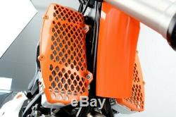 Trail Tech Radiator Fan Cooling Kit With Orange Braces For KTM 125-500 7323C-FN3