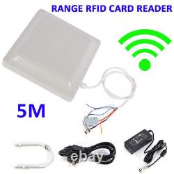 UHF RFID Long Range Card Reader for Parking Barrier Gate Access Control Kit NEW