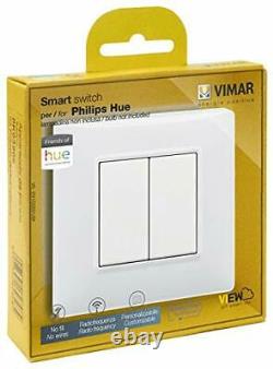 VIMAR 0K03906.04 Plana Friends of Hue Smart Switch Kit, Wireless Light Switch