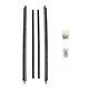 Window Sweeps Felt Kit, Left And Right Hand 4pc. For 1971-1976 Gm Cars 4 Hardtop